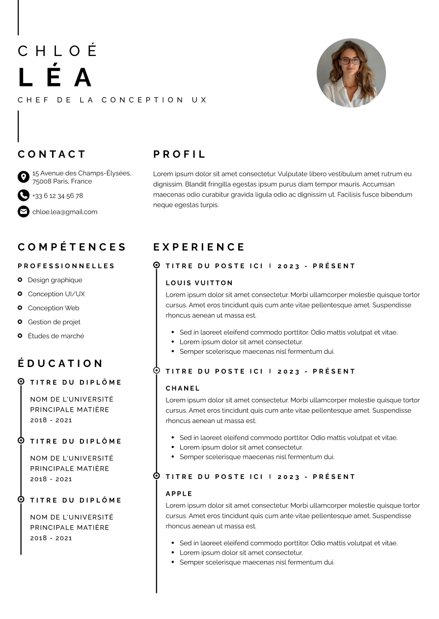 Aperçu Executive Minimaliste